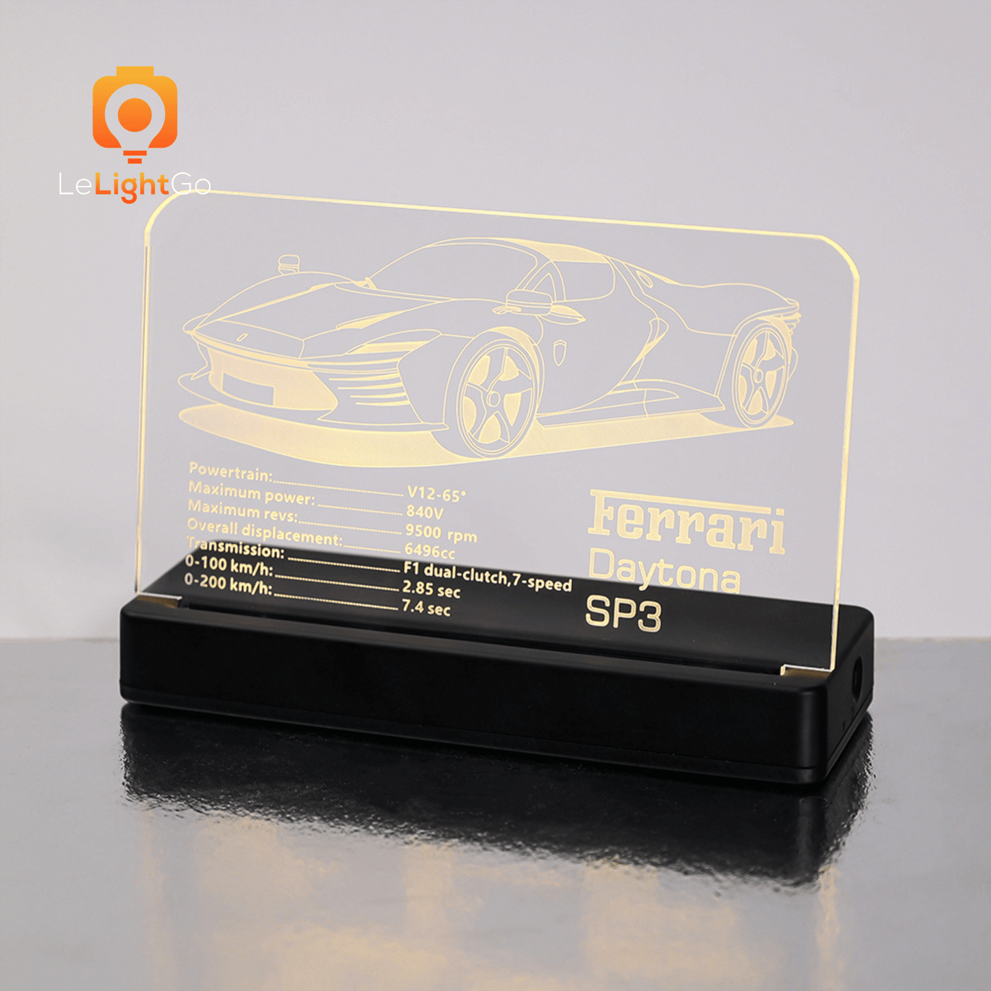 LED Nameplate for Ferrari Daytona SP3 42143