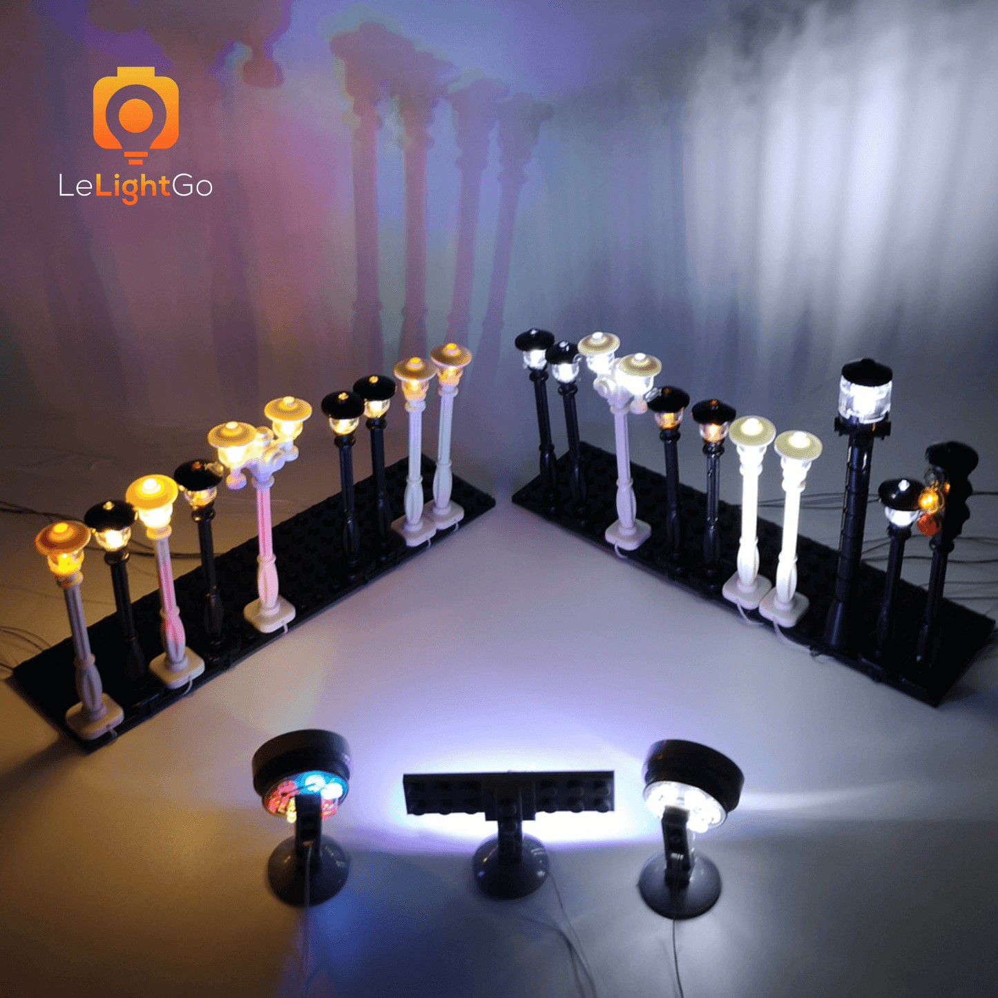 LeLightGo DIY 5PCS Street Lamp Post