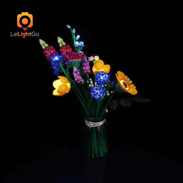 LED Light Kit for Flower Bouquet Compatible With LEGO® 10280 Set 