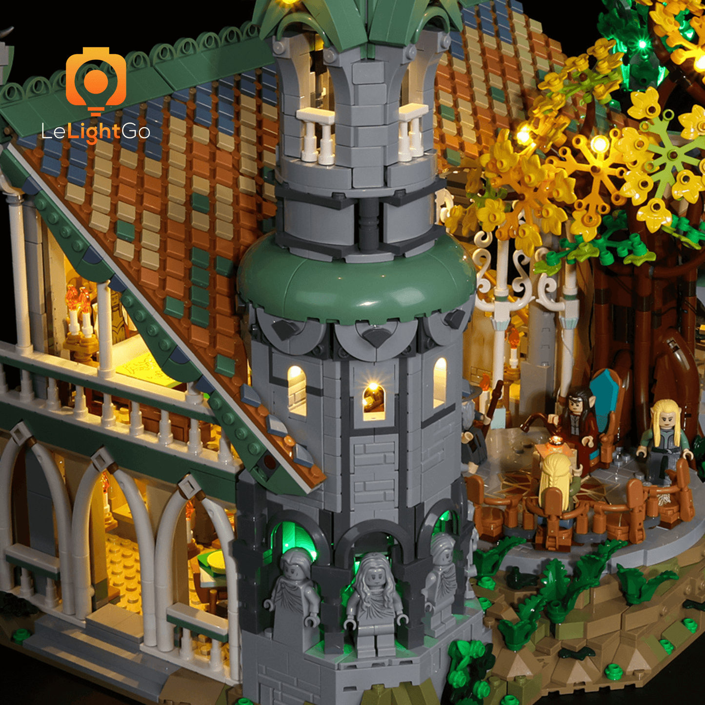 Light Kit For THE LORD OF THE RINGS: RIVENDELL 10316