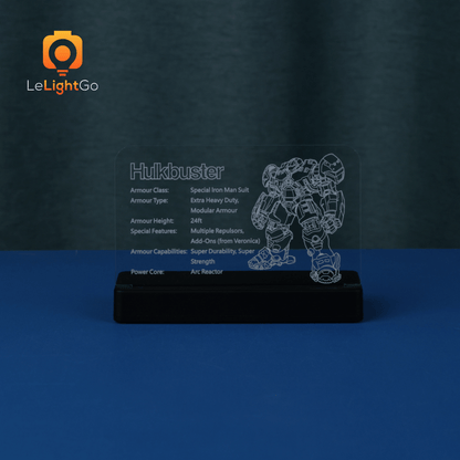 LED Nameplate for Hulkbuster 76210