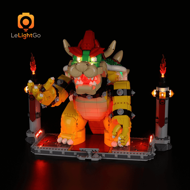LED Light Kit for Lego 71411 The Mighty Bowser Model Lighting Set Remote  Control