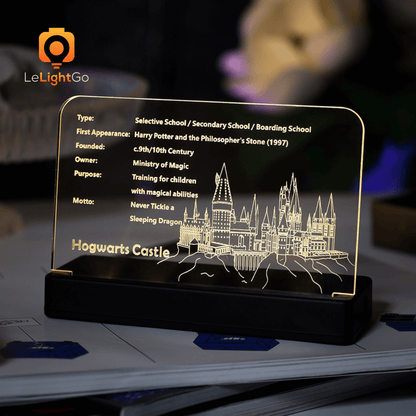LED Nameplate for Hogwart's Castle 71043
