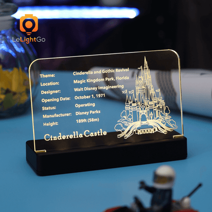 LED Nameplate for The Disney Castle 71040