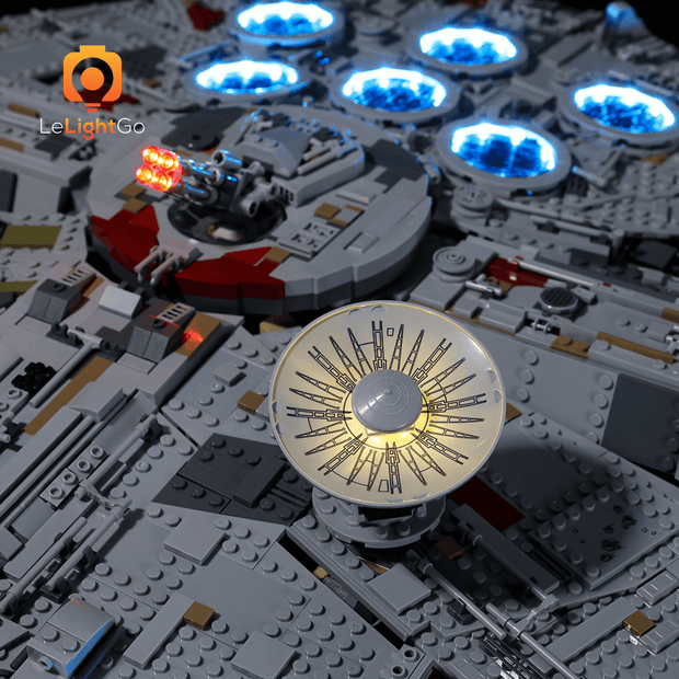 Led lights for lego top millennium falcon