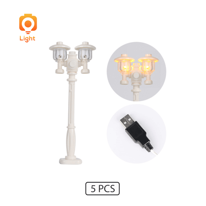 LeLightGo DIY 5PCS Street Lamp Post