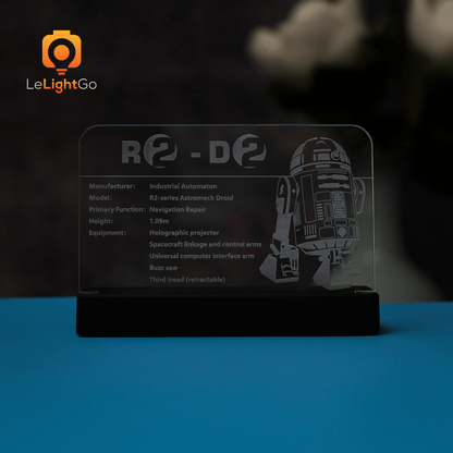 LED Nameplate for R2-D2 75308