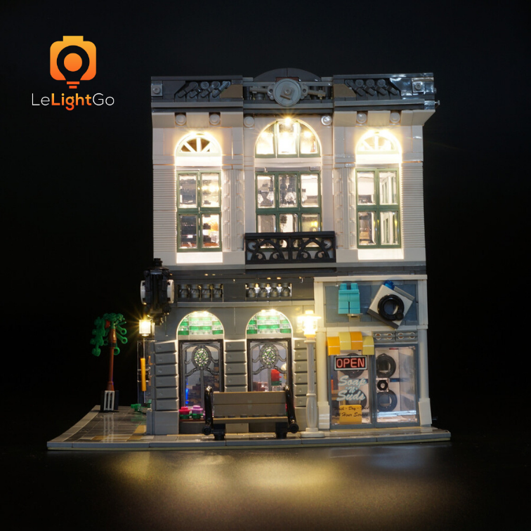 Light Kit For Brick Bank 10251 LeLightGo