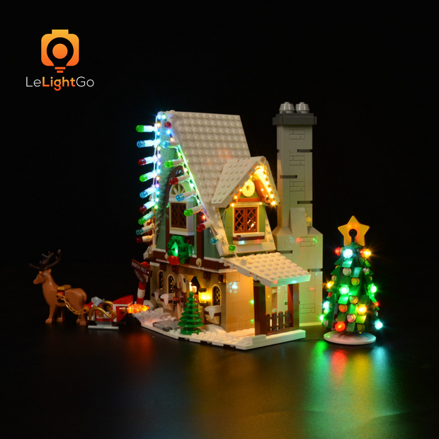 Lego elf house lights sale