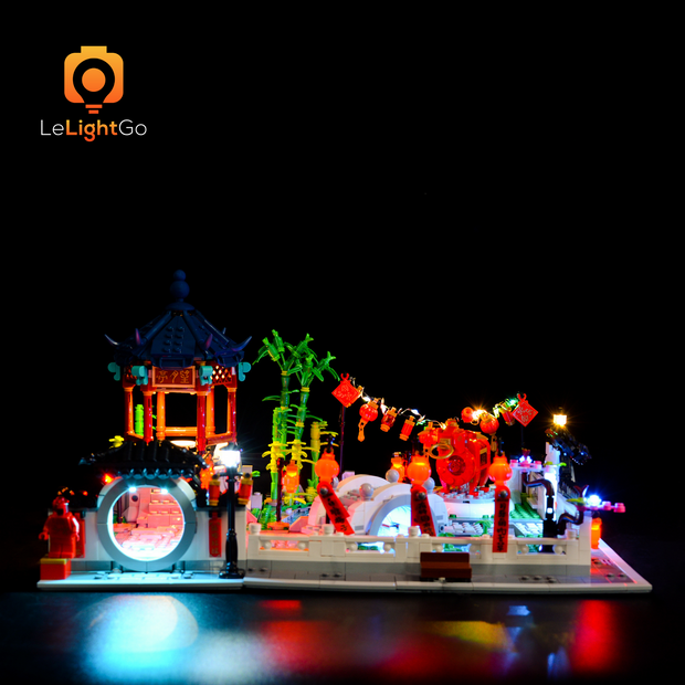 Light Kit For Spring Lantern Festival 80107 LeLightGo