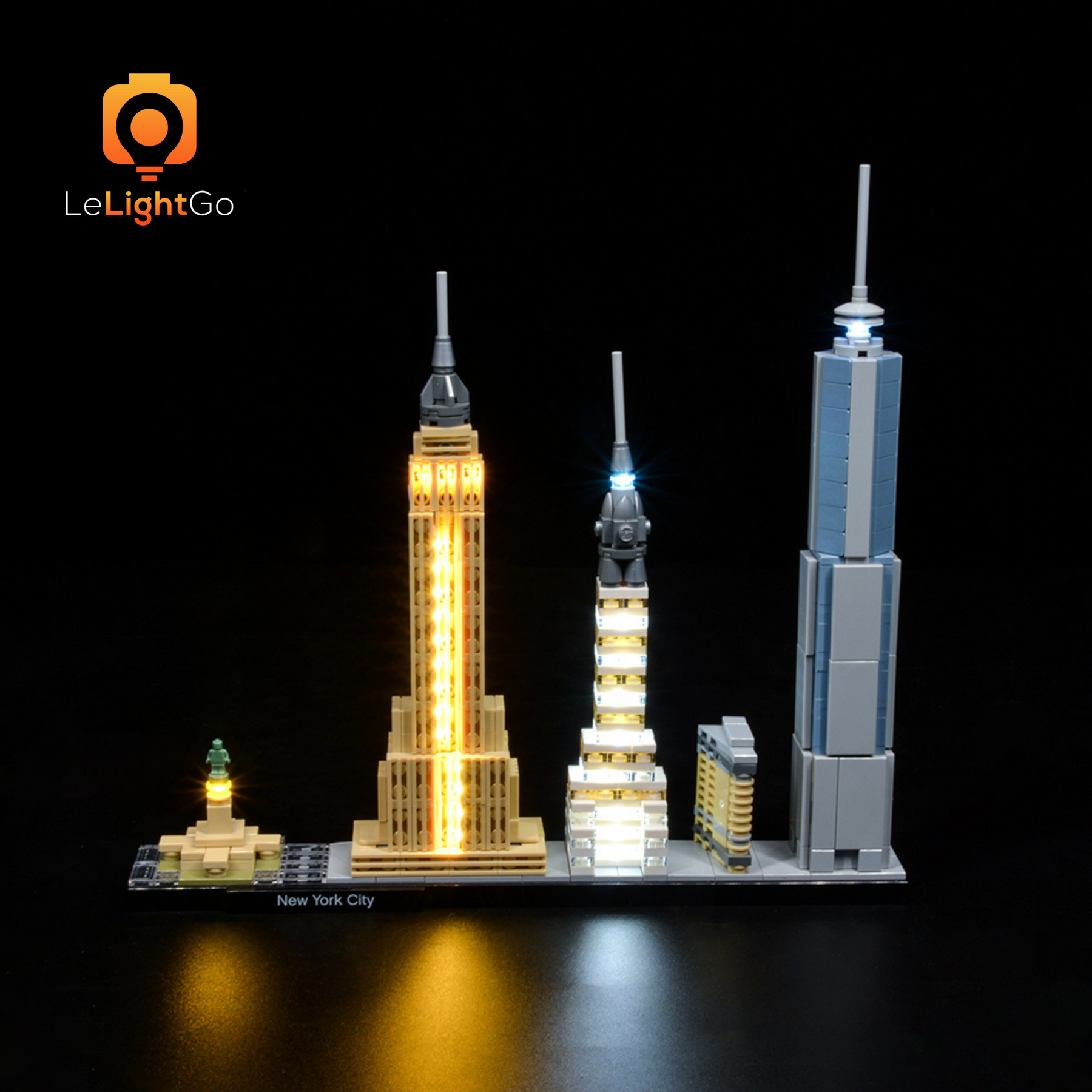 LED Lighting Kit for LEGO Architecture Skyline Collection Las Vegas 21047