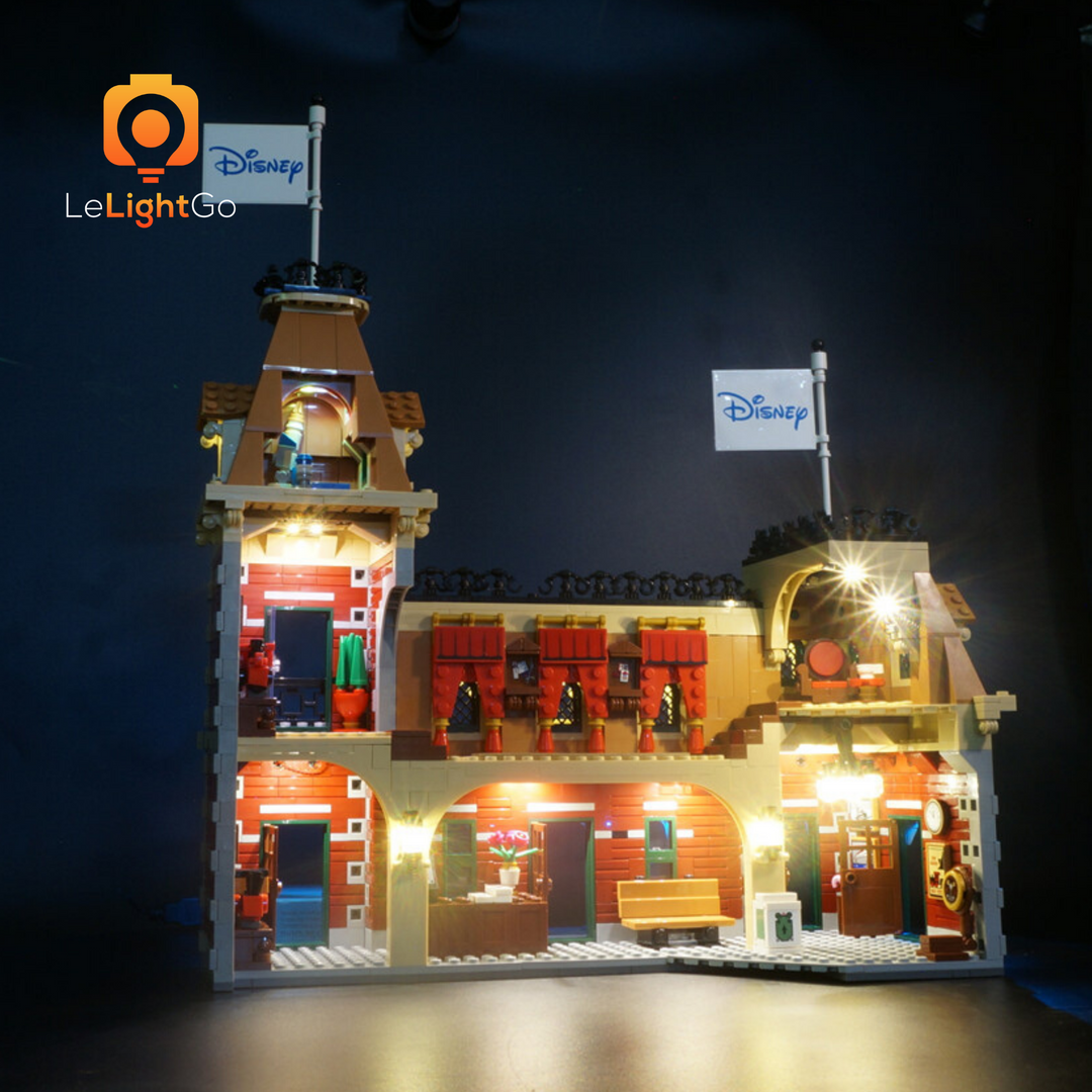 Lego disney train station sales