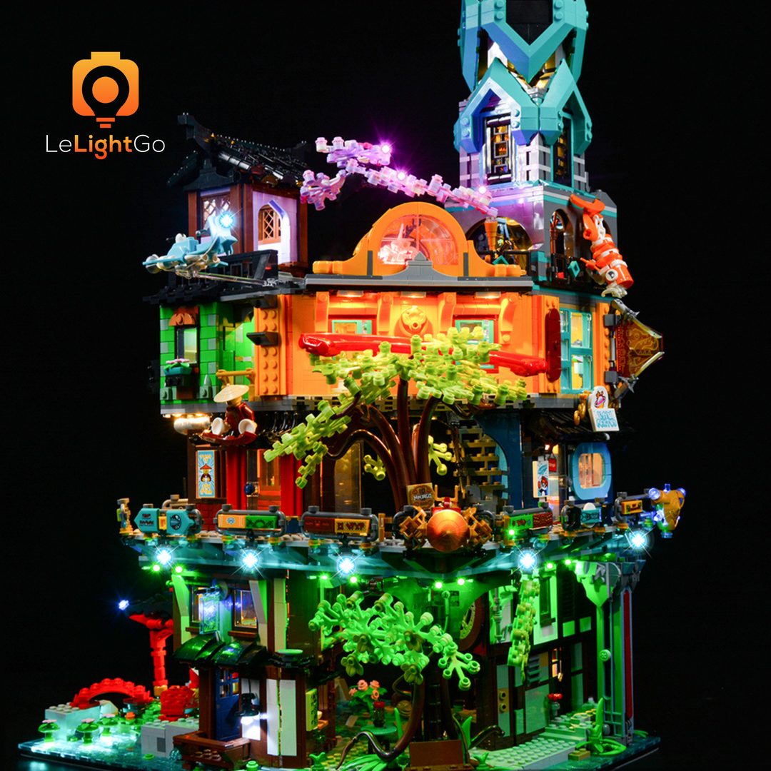 Light Kit For NINJAGO City Gardens 71741 LeLightGo