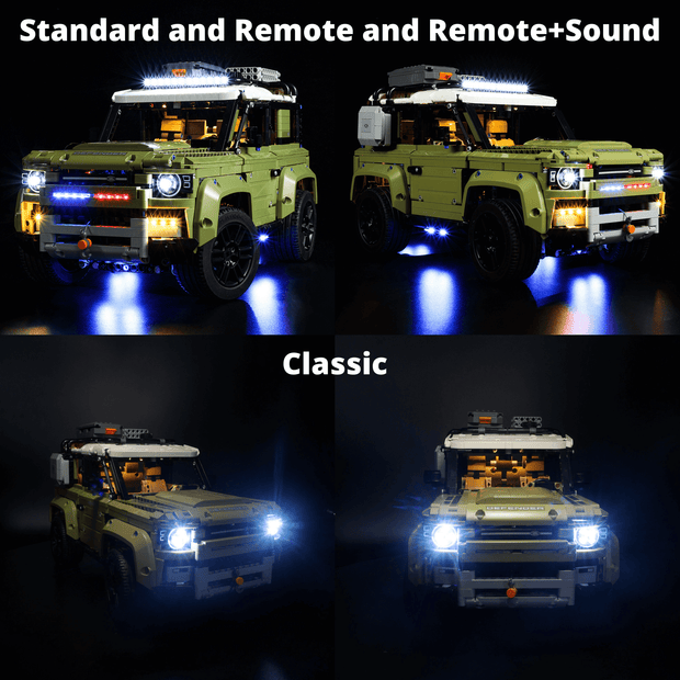 Lego technic defender light kit 2025