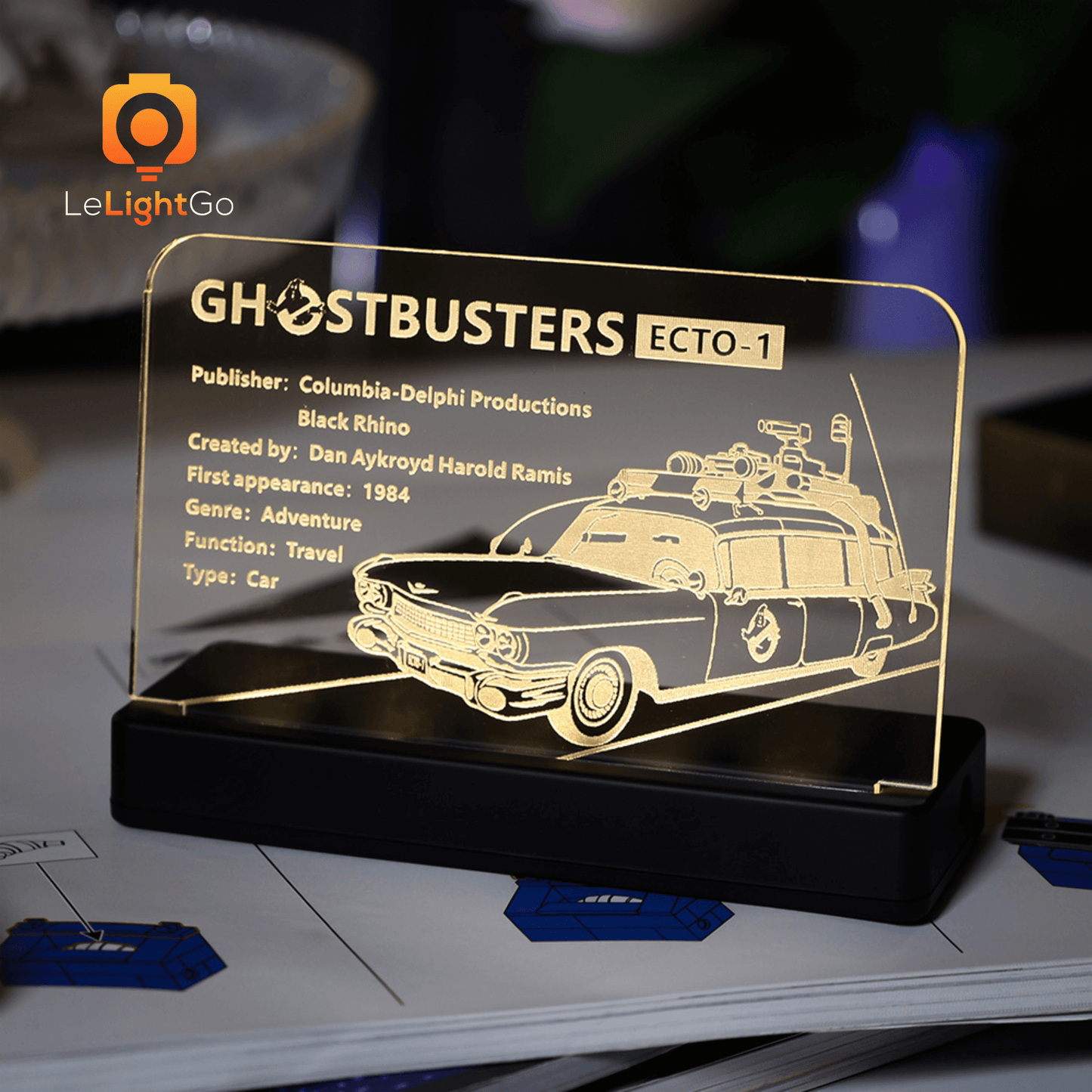 LED Nameplate for Ghostbusters ECTO-1 10274