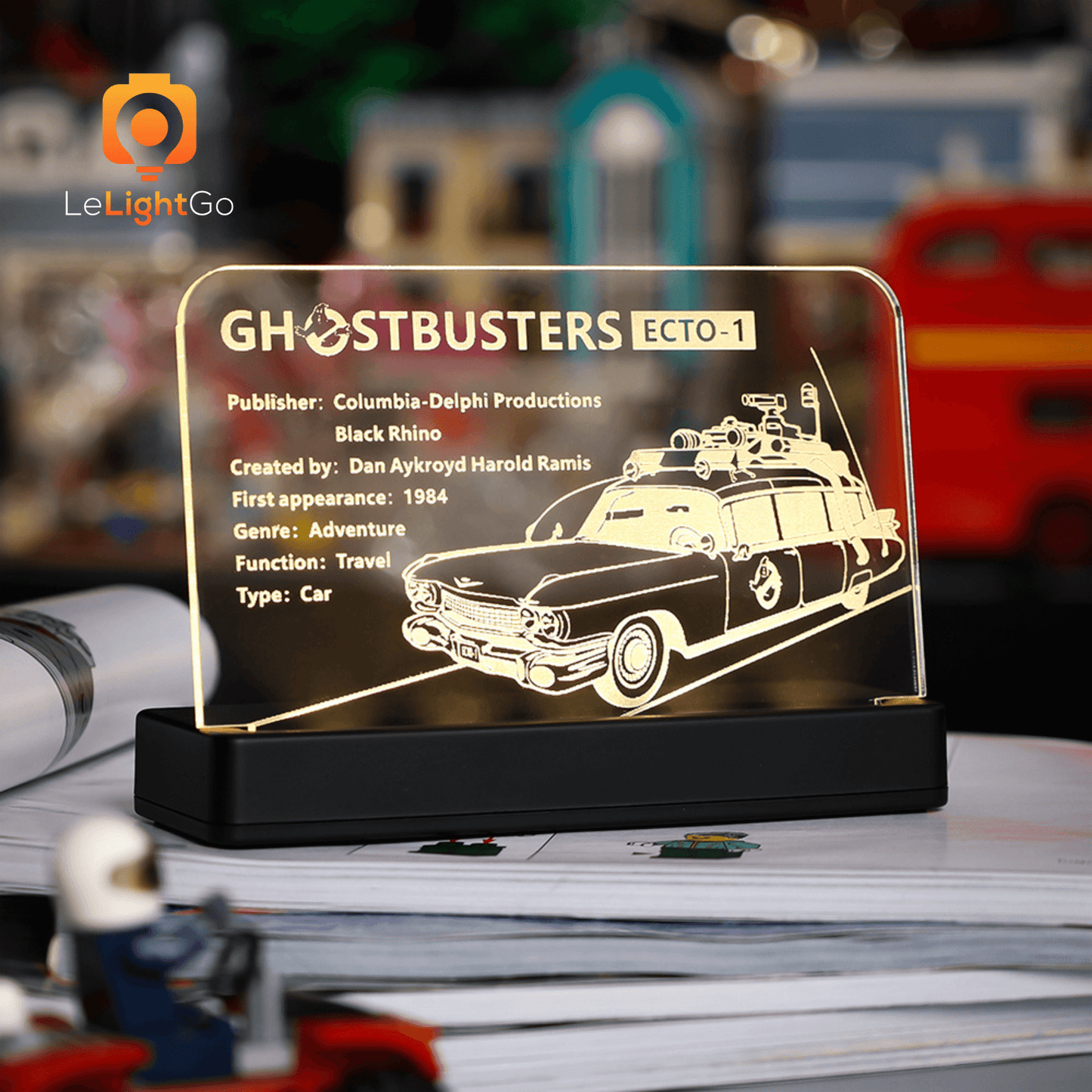 LED Nameplate for Ghostbusters ECTO-1 10274