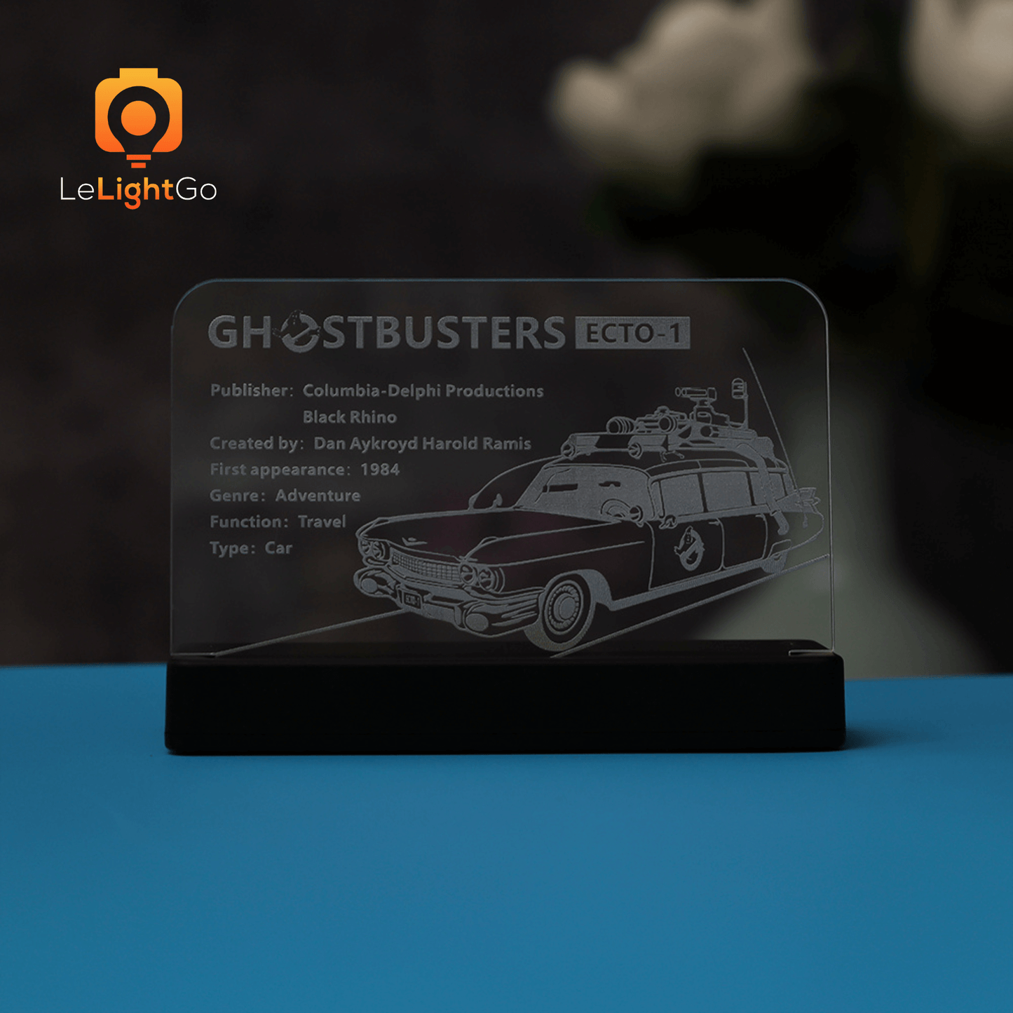 LED Nameplate for Ghostbusters ECTO-1 10274