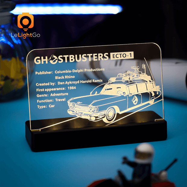 LED Nameplate for Ghostbusters ECTO-1 10274