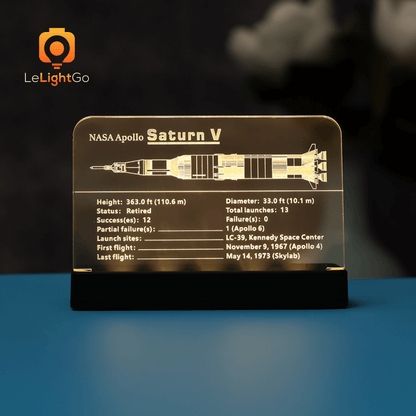 LED Nameplate for NASA Apollo Saturn V 21309