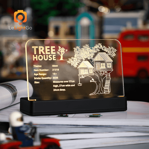 LED Nameplate for Tree House 21318