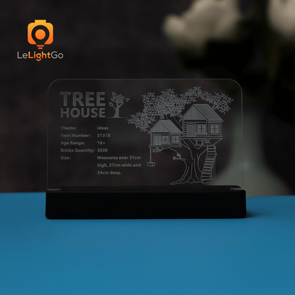 LED Nameplate for Tree House 21318