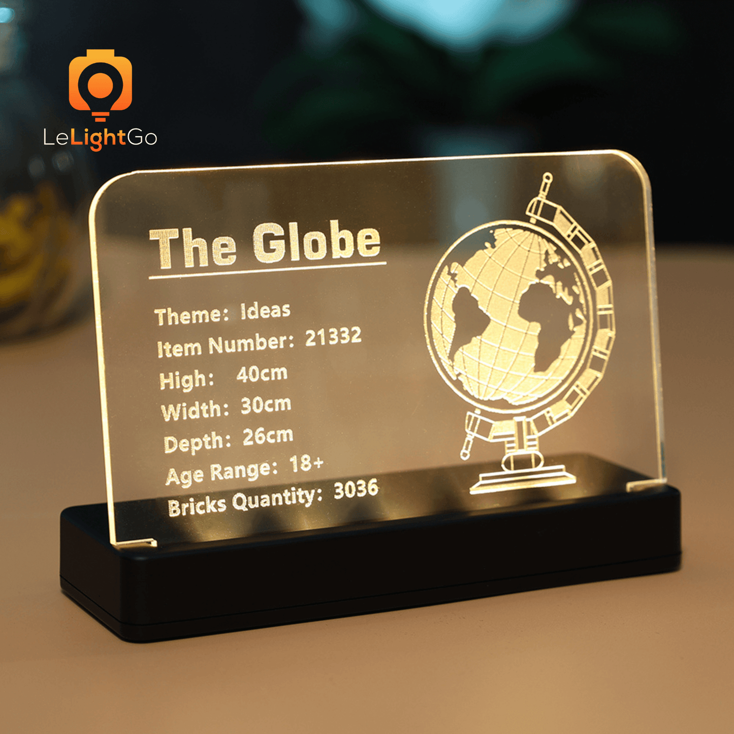 LED Nameplate for The Globe 21332