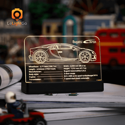 LED Nameplate for Bugatti Chiron 42083