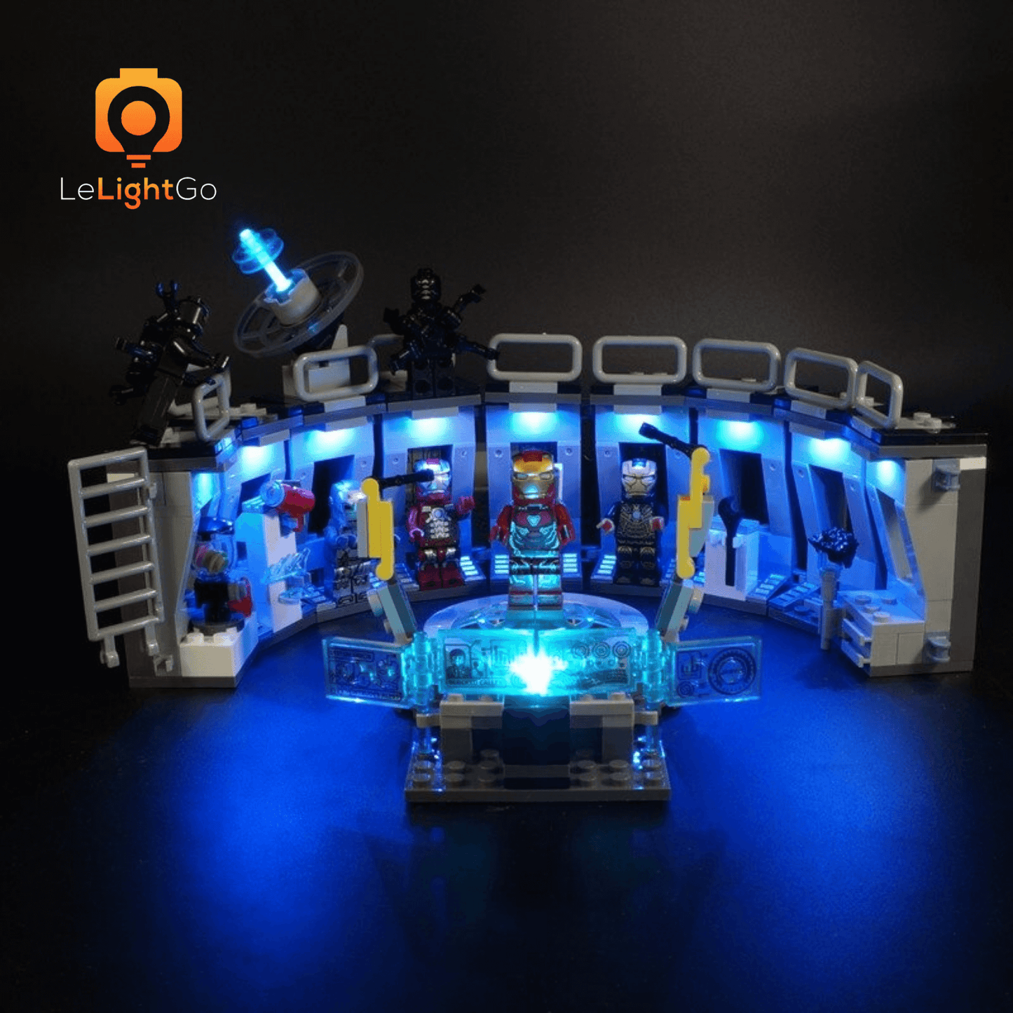 Light Kit For Iron Man Hall of Armor 76125