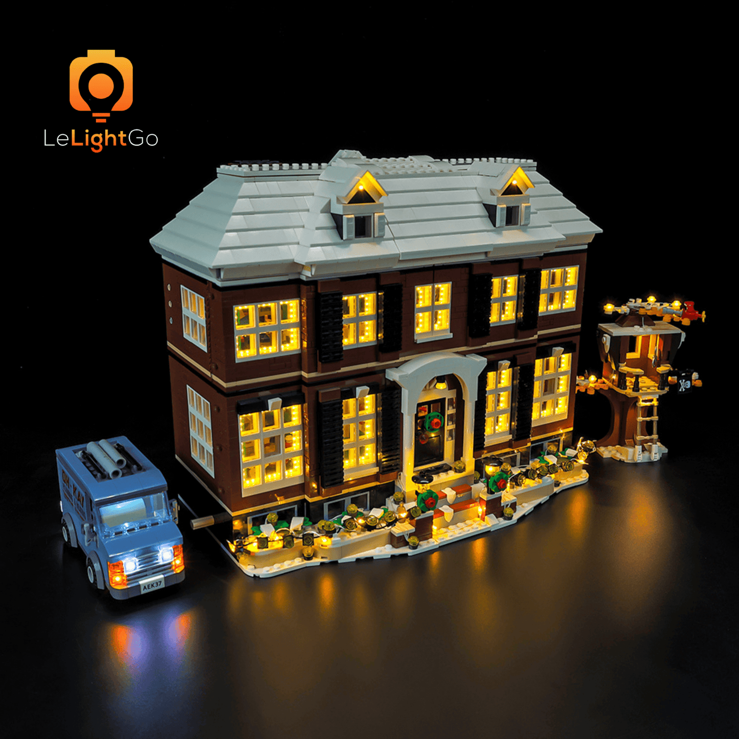 Light Kit for Home Alone 21330 (Christmas Edition)