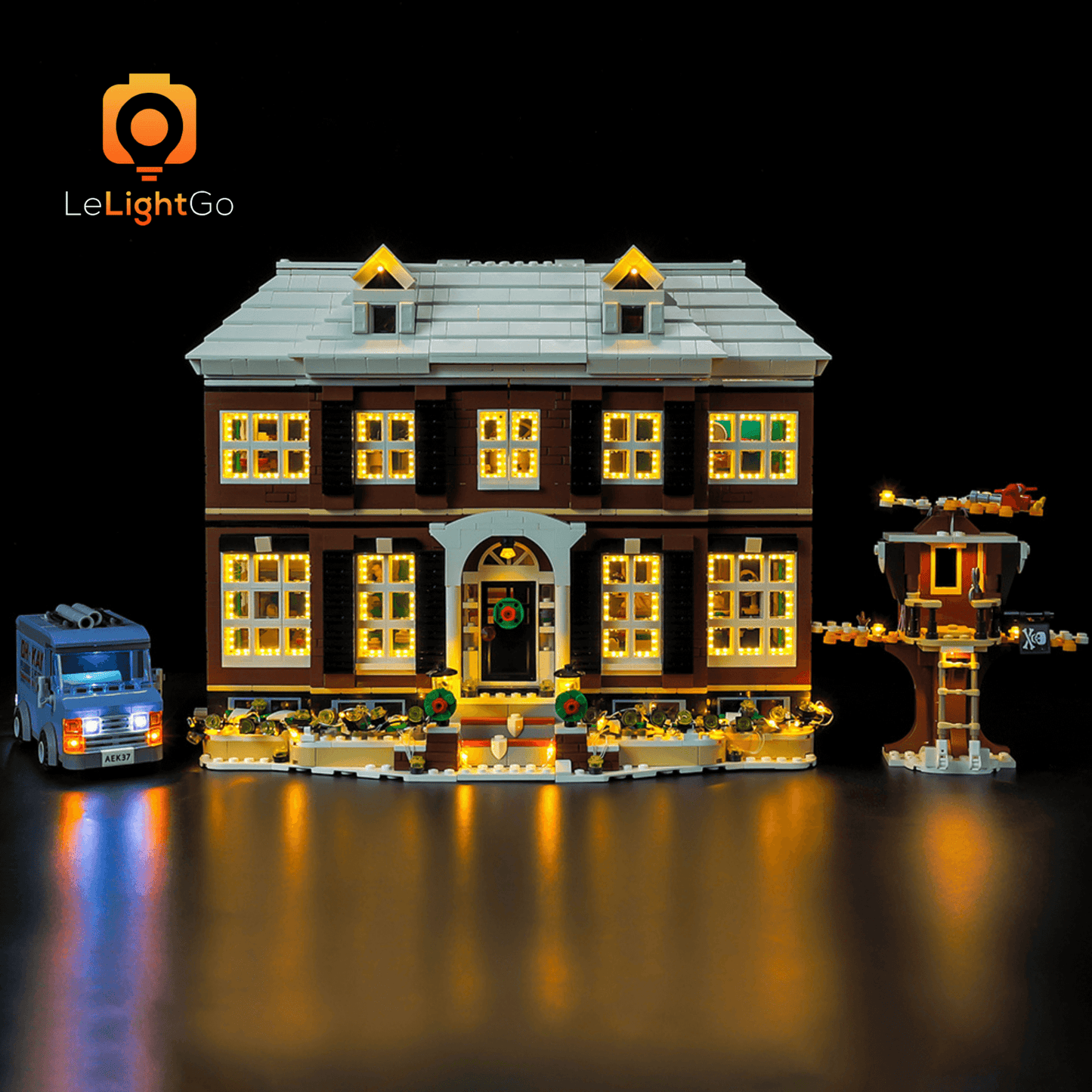 Light Kit for Home Alone 21330 (Christmas Edition)