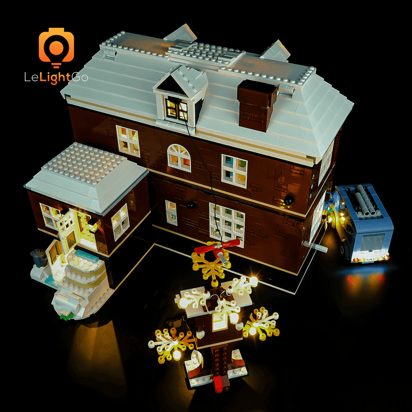 Light Kit for Home Alone 21330 (Christmas Edition)