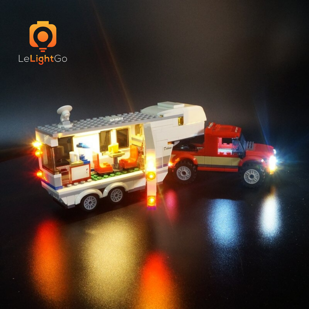 lego city pickup & caravan 60182
